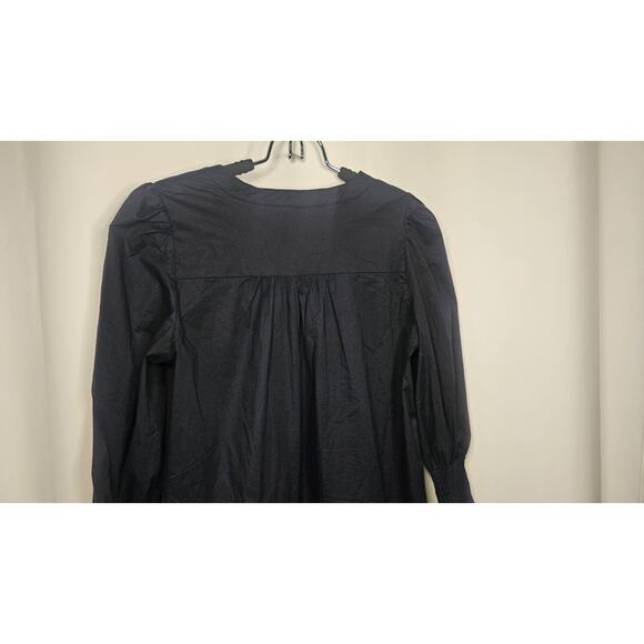 Tuckernuck Pomander Place Dress Blue Striped Kenzo Mini Size Small Tiered - Picture 7 of 9